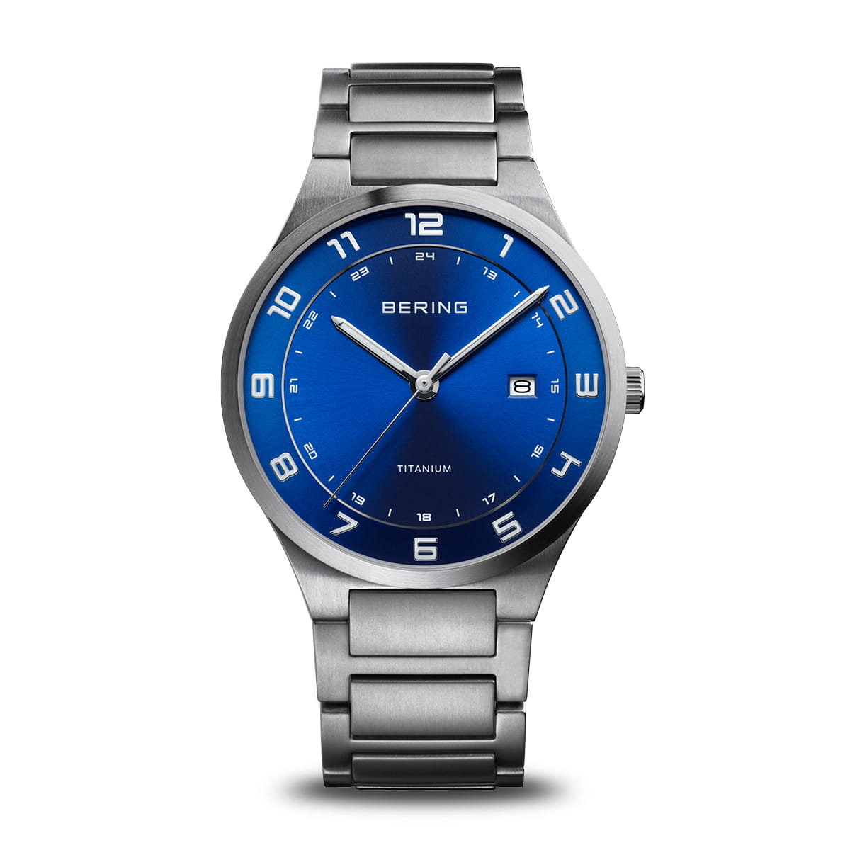 Bering Titanium 15139-707 Herrenuhr Silber • Saphirglas • 10 ATM Wasserdicht