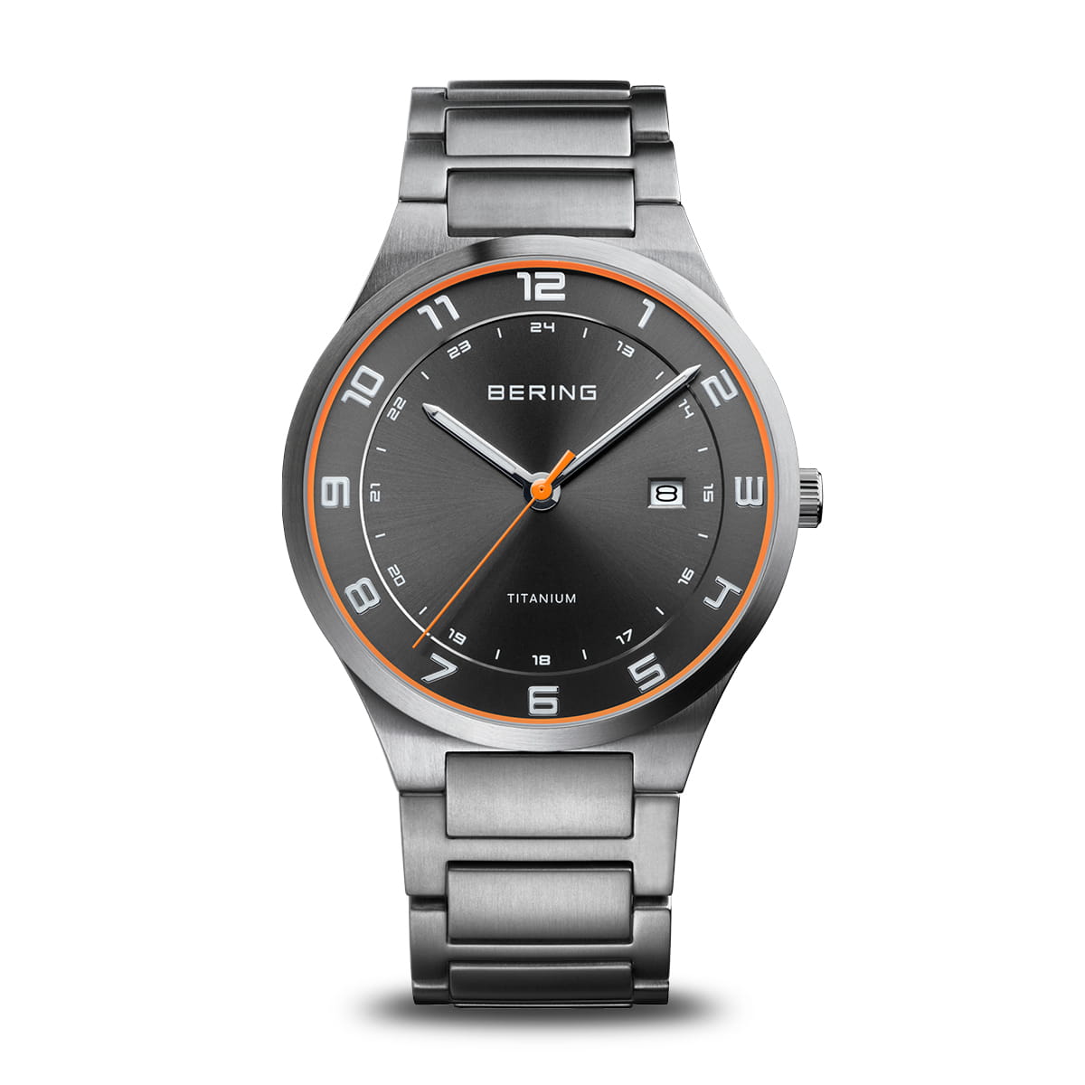 Bering Titanium 15139-709 Herrenuhr Silber • Saphirglas • Titangehäuse