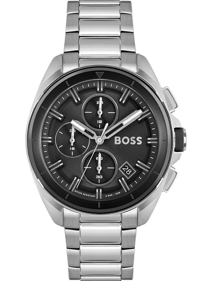 BOSS Volane 1513949 Herrenuhr Schwarz • Chronograph • Mineralglas