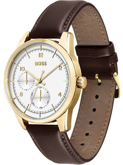 BOSS Sophio 1513956 Herrenuhr Gold • Gelbgold IP Edelstahl • Multifunktions-Quarzwerk, Bild 2