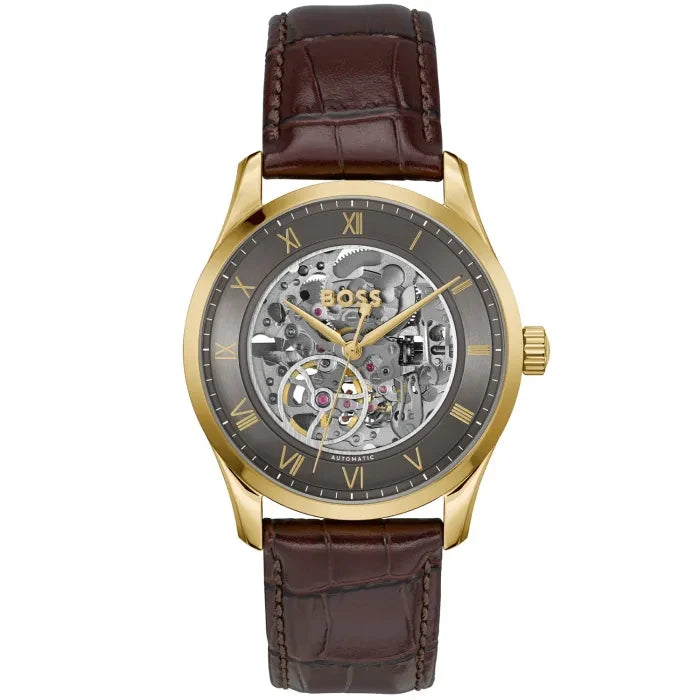 BOSS Principle Skeleton 1514235 Herren • Automatikwerk • Skelett-Zifferblatt