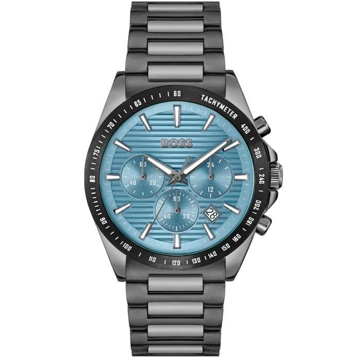 BOSS Strike Chrono 1514242 Herren • Quarz-Chronograph • Türkis-Zifferblatt