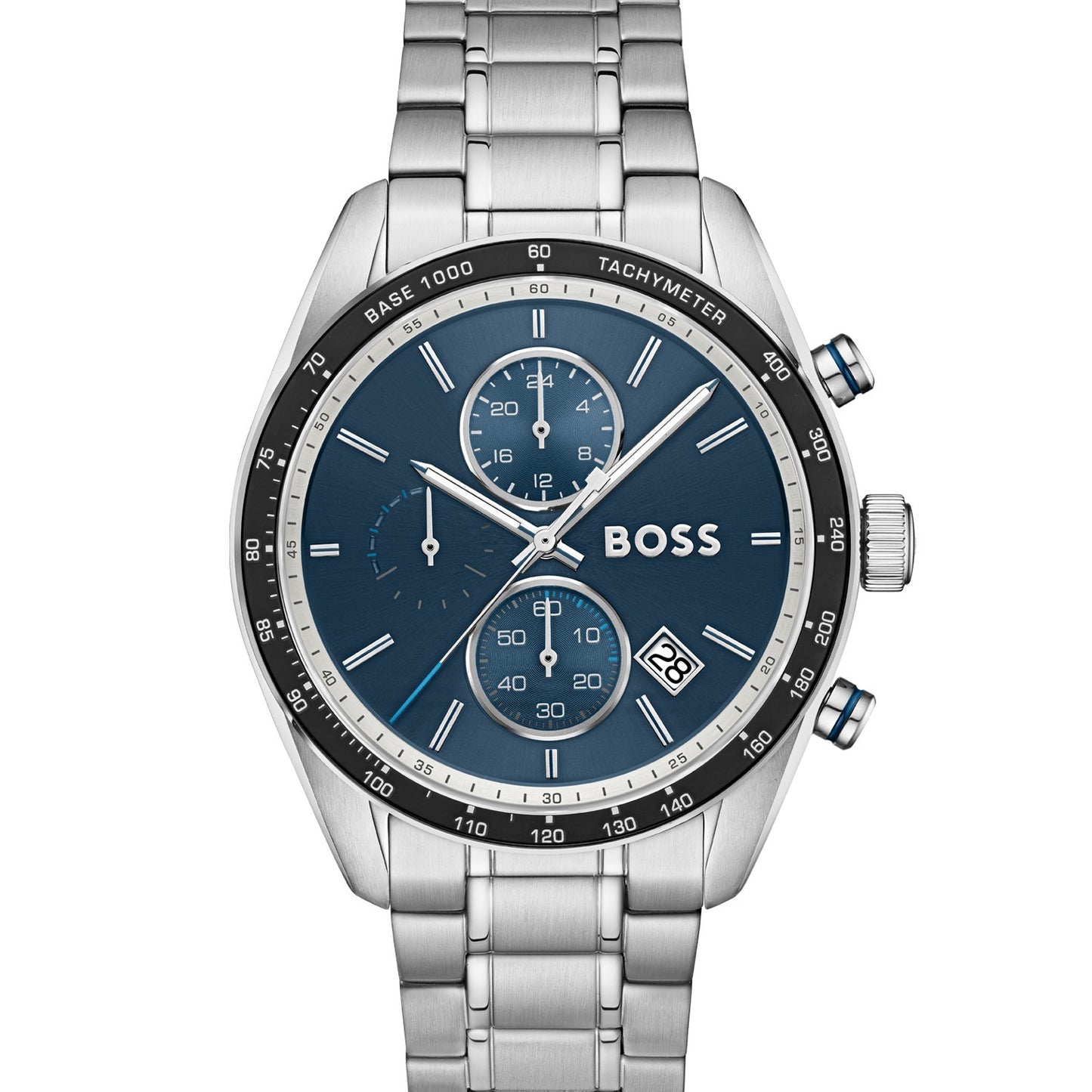 BOSS Grand Prix 1514344 Herrenuhr Schwarz • Quarzwerk • Chronograph-Design
