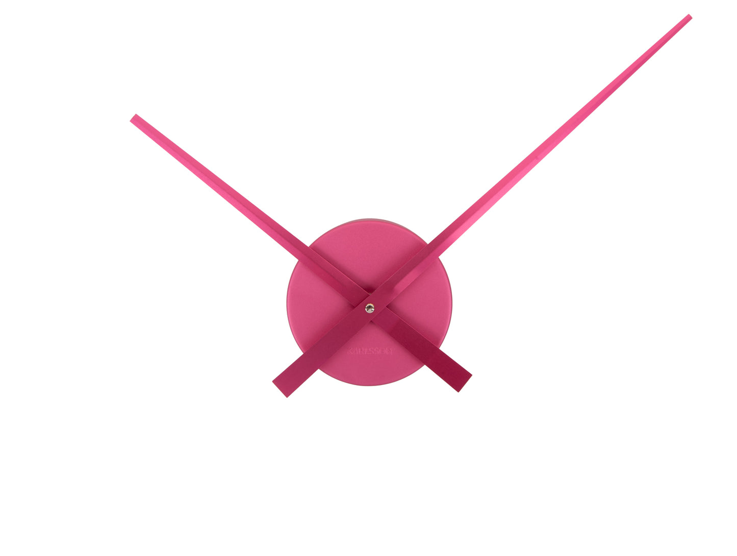 Karlsson Little Big Time Mini KA4348PI Wanduhr Metallic Dunkelrosa • Offenes Zifferblatt • Skandinavisches Design
