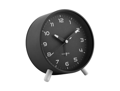 Karlsson Orgullo KA6029BK Wecker Schwarz • Geräuschloses Sweep-Werk • Zeitloses Design, Bild 2
