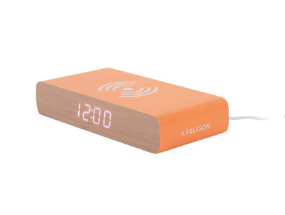 Karlsson Retro Flat LED KA6039OR Wecker Leuchtorange • LED-Digitalanzeige • USB-Ladefunktion, Bild 2