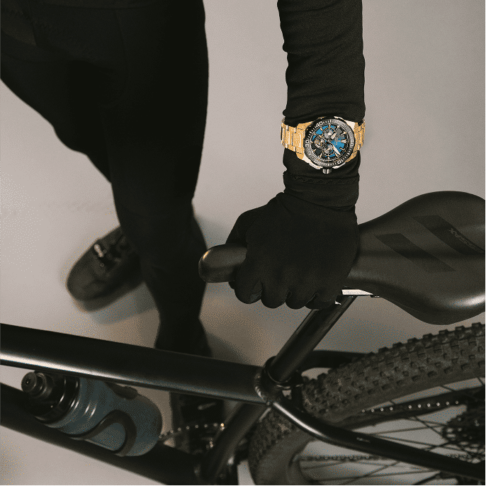 Festina Chrono Bike F20727/1 Herrenuhr Goldfarben/Blau • Chronograph • 20 ATM, Bild 8