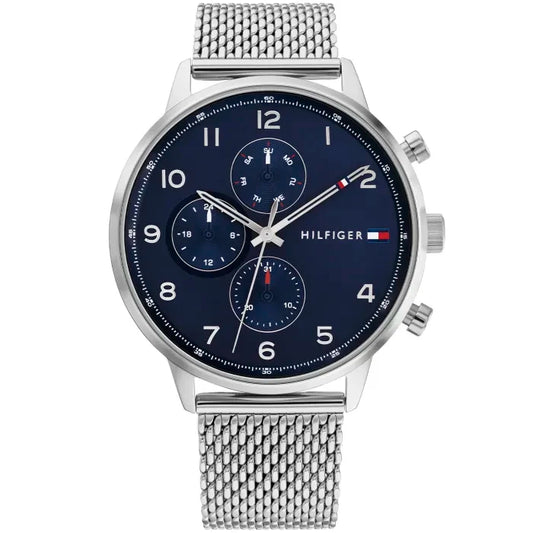 Tommy Hilfiger Leonard LE 1792078 Herrenuhr Blau • Chronograph • Mineralglas