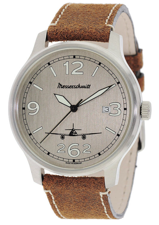 Messerschmitt ME-42-ALU-L Herren Armbanduhr • Schweizer Quarzwerk • Lumineszenz
