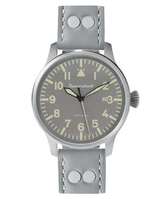 Messerschmitt ME-7H153-L Herrenuhr Automatik Grau • Sellita SW200 • Made in Germany