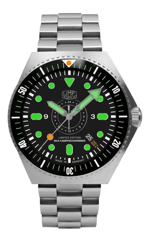 Orologio da uomo UMF Ruhla NVA 1932-M2 • Made in Germany • GMT