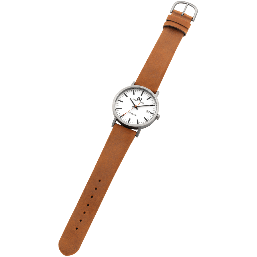 Danish Design Gløbe IQ31Q199 Rhine Medium Armbanduhr Weiß • Titangehäuse • Mineraluhrglas, Bild 3