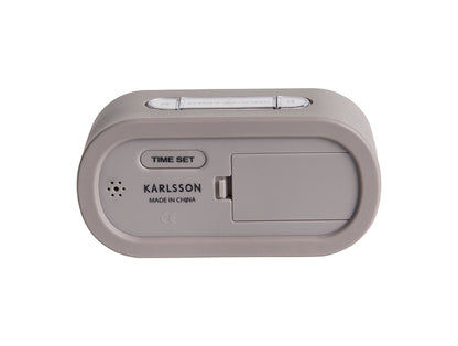 Karlsson Gummy KA5753GY Wecker Warmgrau • Digitales LCD-Display • Snooze-Funktion, Bild 3