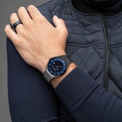 Bering Solar Classic 14440-227 Herrenuhr Schwarz-Blau • Saphirglas • Solarantrieb, Bild 9