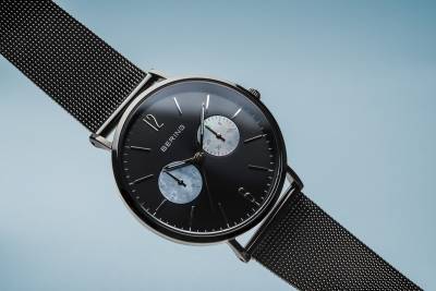 Bering Classic 14236-123 Damenuhr Schwarz • Saphirglas • Milanaise-Armband, Bild 2