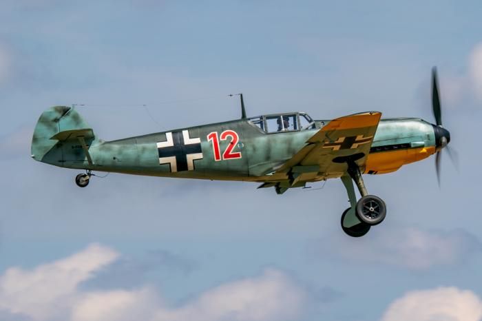 Messerschmitt ME-3H205R12-L Herren Armbanduhr Beige • Flieger-Chronograph • Schweizer Ronda Quarzwerk, Bild 4
