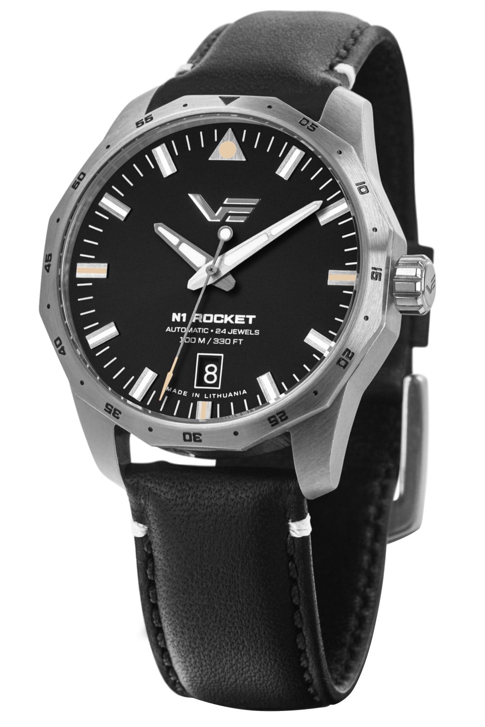 Vostok Europe Rocket N1 NH35-125A747-LBBLK Herren Automatikuhr Schwarz • Automatikwerk NH35 • 20 ATM Wasserdicht