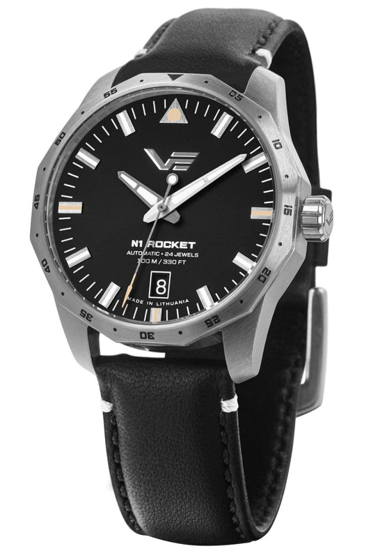 Vostok Europe Rocket N1 NH35-125A747-LBBLK Herren Automatikuhr Schwarz • Automatikwerk NH35 • 20 ATM Wasserdicht