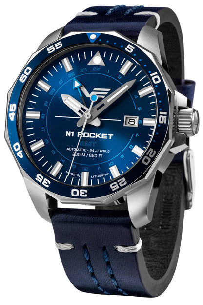 Vostok Europe Rocket N1 NH34-225A712-LBBLAU Herren • GMT-Automatikwerk • Dunkelblau