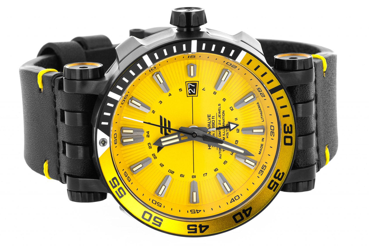 Vostok Europe Energia Rocket NH34-575C719 Herrenuhr Gelb • GMT-Uhrwerk • 2 Wechselarmbänder, Bild 3