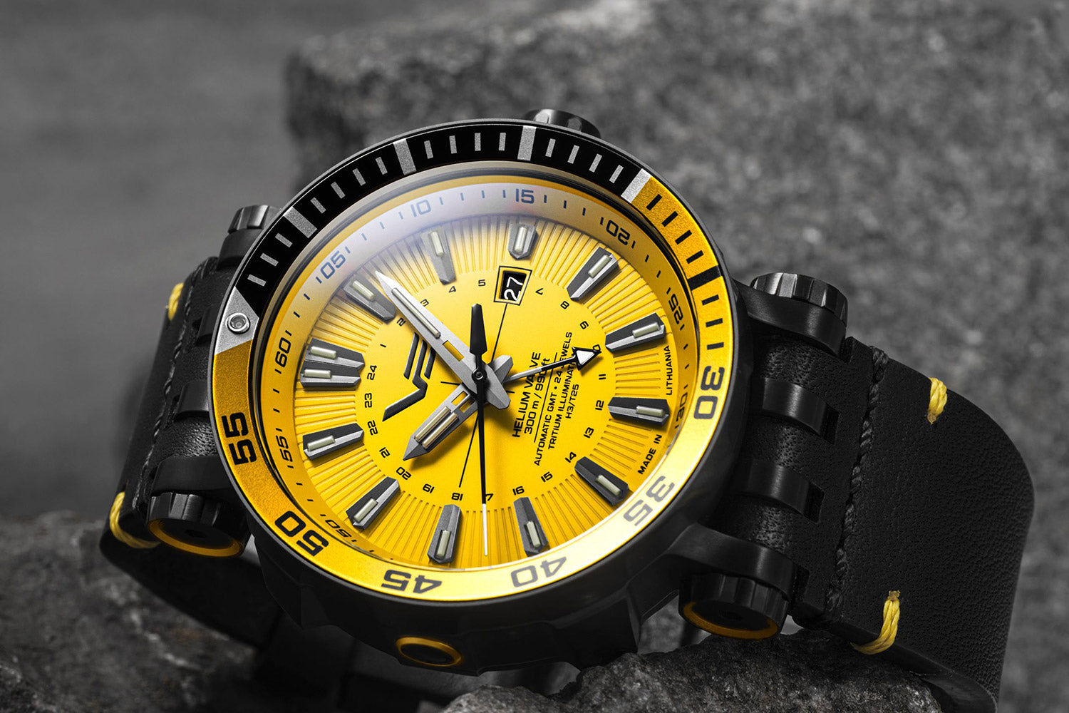 Vostok Europe Energia Rocket NH34-575C719 Herrenuhr Gelb • GMT-Uhrwerk • 2 Wechselarmbänder, Bild 5