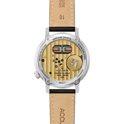 Bulova Accutron Spaceview 314 26A211 Herren Armbanduhr Grün • Stimmgabel-Kaliber Y230-Y4A • Saphirglas, Bild 3