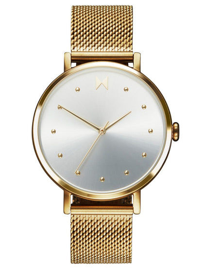 MVMT Dot Flash 28000034-D Damenuhr Gold • Quarzwerk • Milanaise-Armband