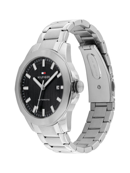 Tommy Hilfiger 1710692 Herren Armbanduhr Silber • Automatikwerk • Sichtboden, Bild 3