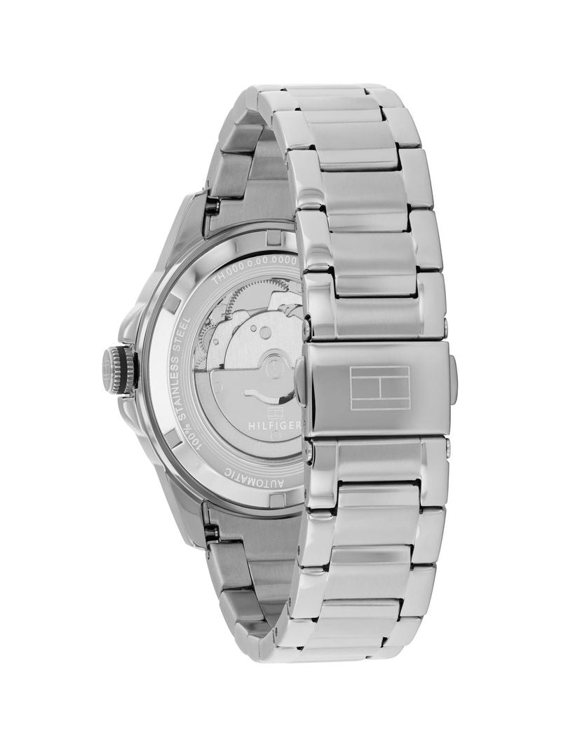 Tommy Hilfiger 1710692 Herren Armbanduhr Silber • Automatikwerk • Sichtboden, Bild 4