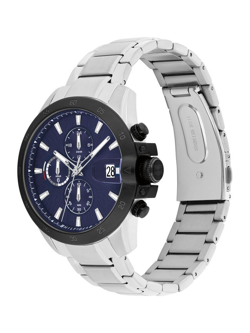 Tommy Hilfiger 1792198 Herrenuhr Silber • Texturiertes Zifferblatt mit Datum • 5 BAR Wasserdicht, Bild 3