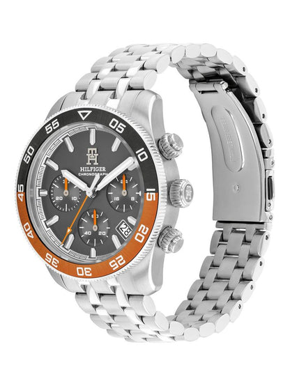 Tommy Hilfiger TH85 1792186 Herren Armbanduhr Silber • Chronograph mit Datumsanzeige • 5 BAR Wasserdicht, Bild 3