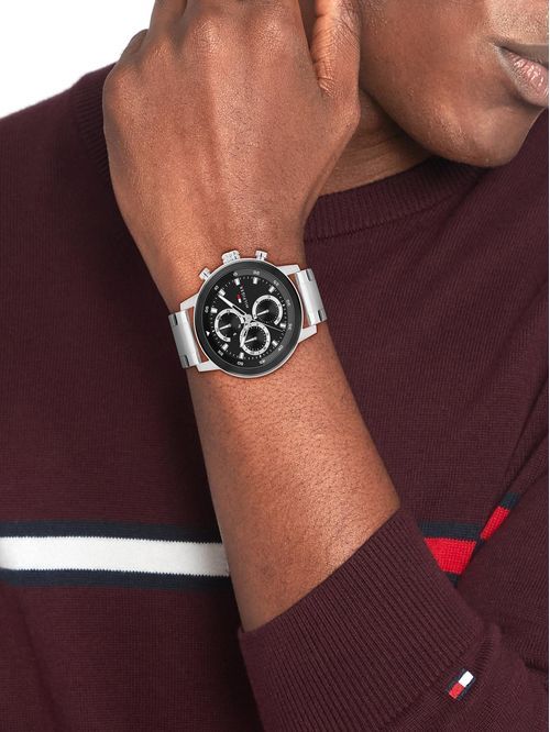 Tommy Hilfiger TH85 1792186 Herren Armbanduhr Silber • Chronograph mit Datumsanzeige • 5 BAR Wasserdicht, Bild 5