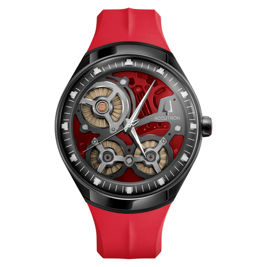 Bulova 28A206 Herrenuhr Accutron DNA Casino Limited Edition Schwarz • Saphirglas • Analog-Quarz Kaliber NS30