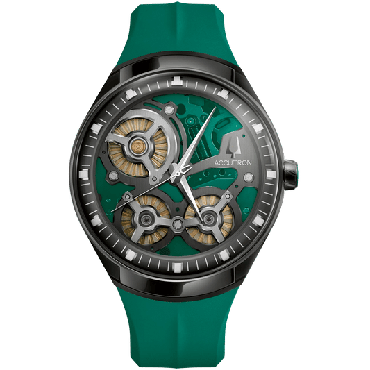 Bulova Accutron DNA 28A207 Herrenuhr Schwarz • Saphirglas • Limited Edition Casino