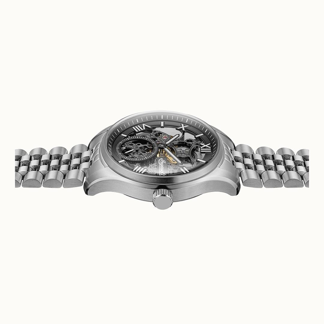 Ingersoll The Maverick I17403 Herrenuhr Silber • Automatikwerk • Skelett-Zifferblatt, Bild 3