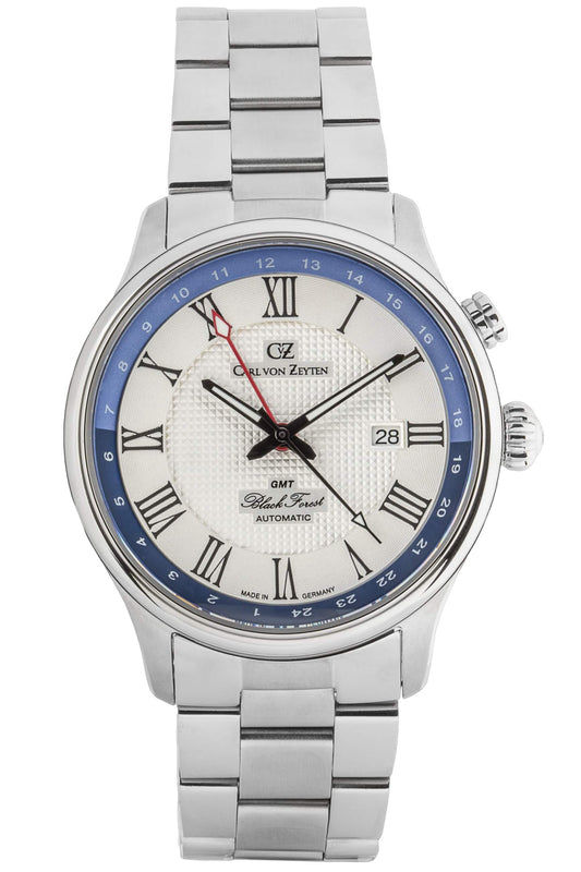Carl von Zeyten Rench CVZ0087WHMS Herrenuhr Silber • Automatikwerk • Saphirglas