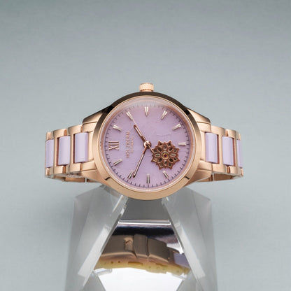 Holzkern Kaleidoscopic Damen Automatikuhr Amethyst/Keramik • Miyota Automatikwerk • Echter Amethyst, Bild 5