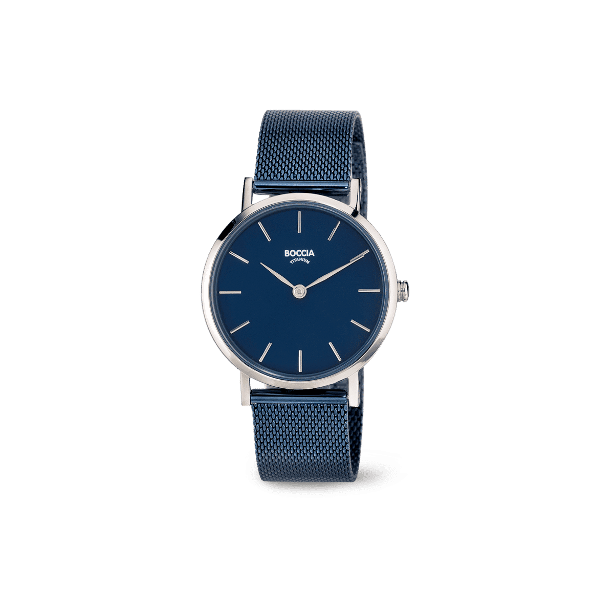 Boccia Titanium 3281-10 Damen Armbanduhr • Milanaise-Gliederband • Reintitan-Gehäuse, Bild 2