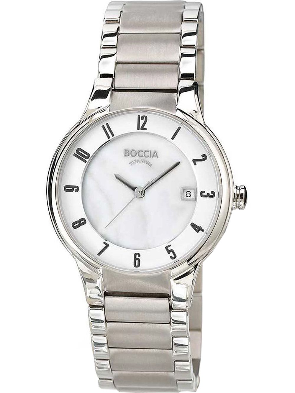 Boccia Titanium 3301-01 Damen Armbanduhr • Saphirglas • Titangehäuse