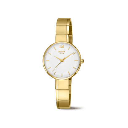 Boccia 3308-05 Damen Armbanduhr • Reintitan • Zweifarbig goldplattiert, Bild 2