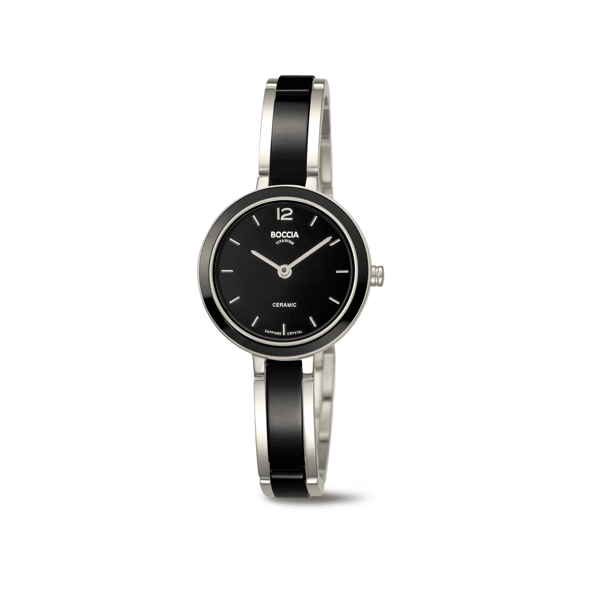 Boccia 3333-01 Damen Armbanduhr • Keramik und Reintitan • Saphirglas, Bild 2