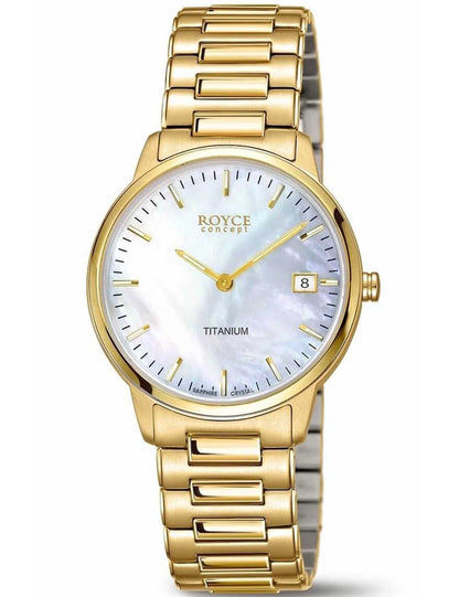 Boccia Royce 3341-03 Damen Armbanduhr Bicolor • Saphirglas entspiegelt • Leichtes Titan-Gehäuse