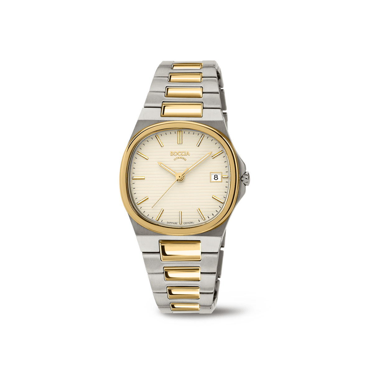 Boccia 3348-04 Damen Armbanduhr Titanium • Saphirglas • Goldplattiert, Bild 2