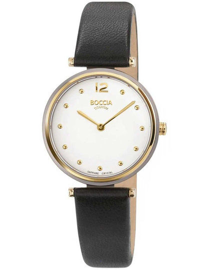 Boccia Titanium 3349-01 Damen Armbanduhr • Saphirglas • Leichtes Titan-Gehäuse