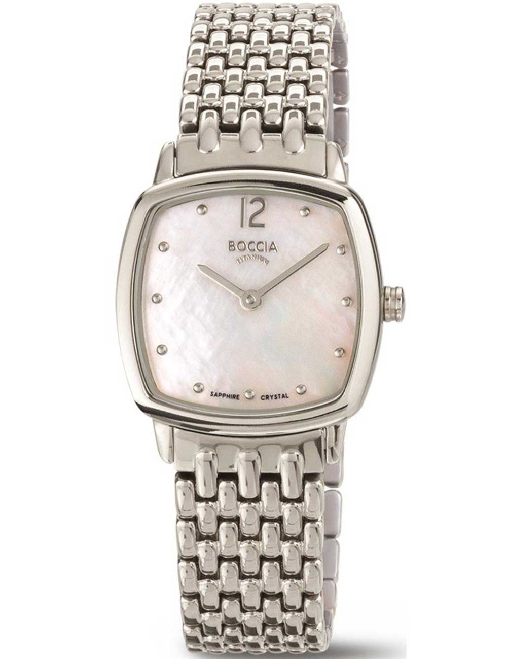 Boccia Trend 3353-01 Damen Armbanduhr • Saphirglas • Ultraleichtes Titangehäuse