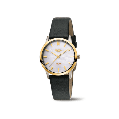 Boccia Titanium 3363-04 Damen Armbanduhr • Solarwerk • Reintitan teil-goldplattiert, Bild 2