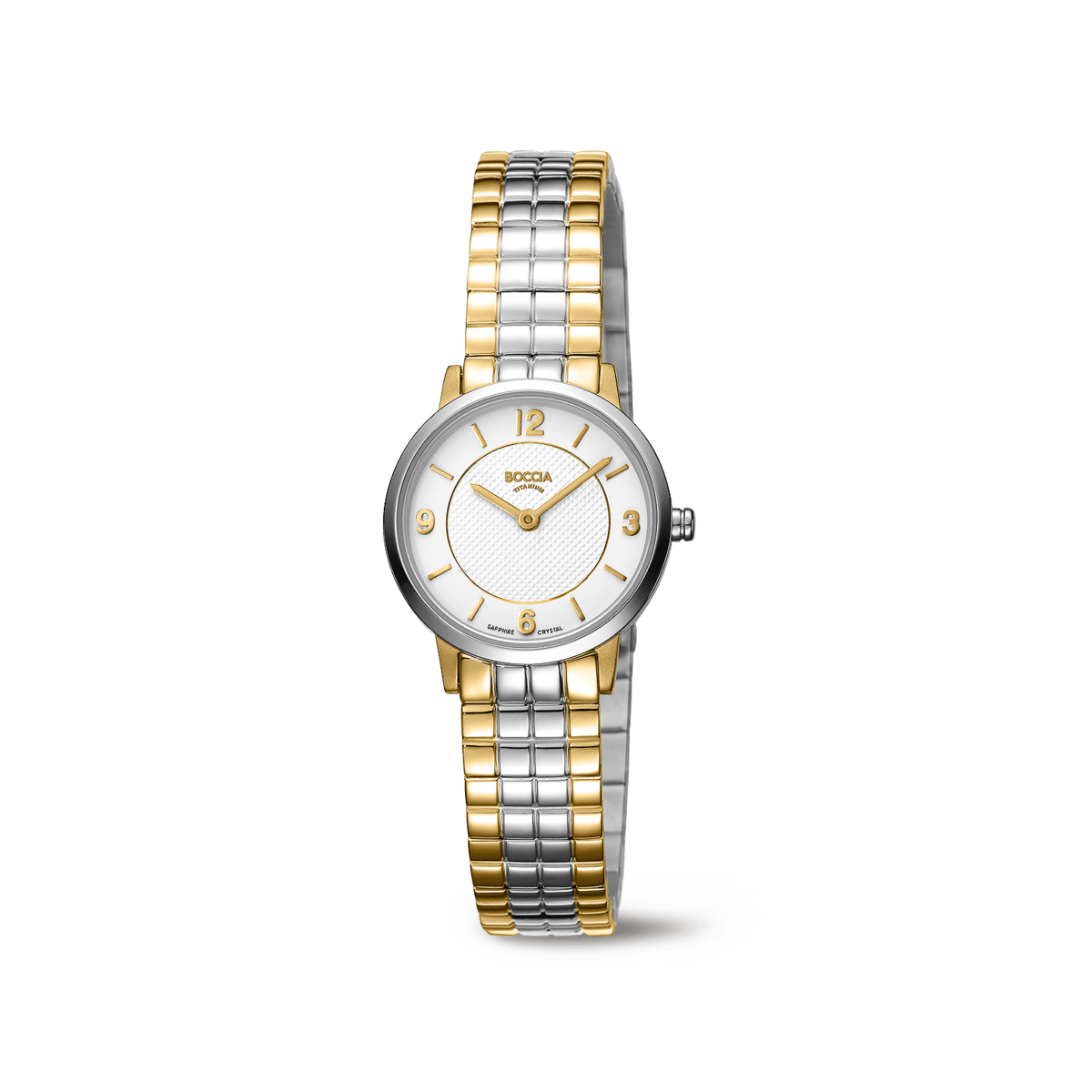 Boccia Titanium 3371-02 Damen Armbanduhr • Titan mit Goldplattierung • Saphirglas, Bild 3