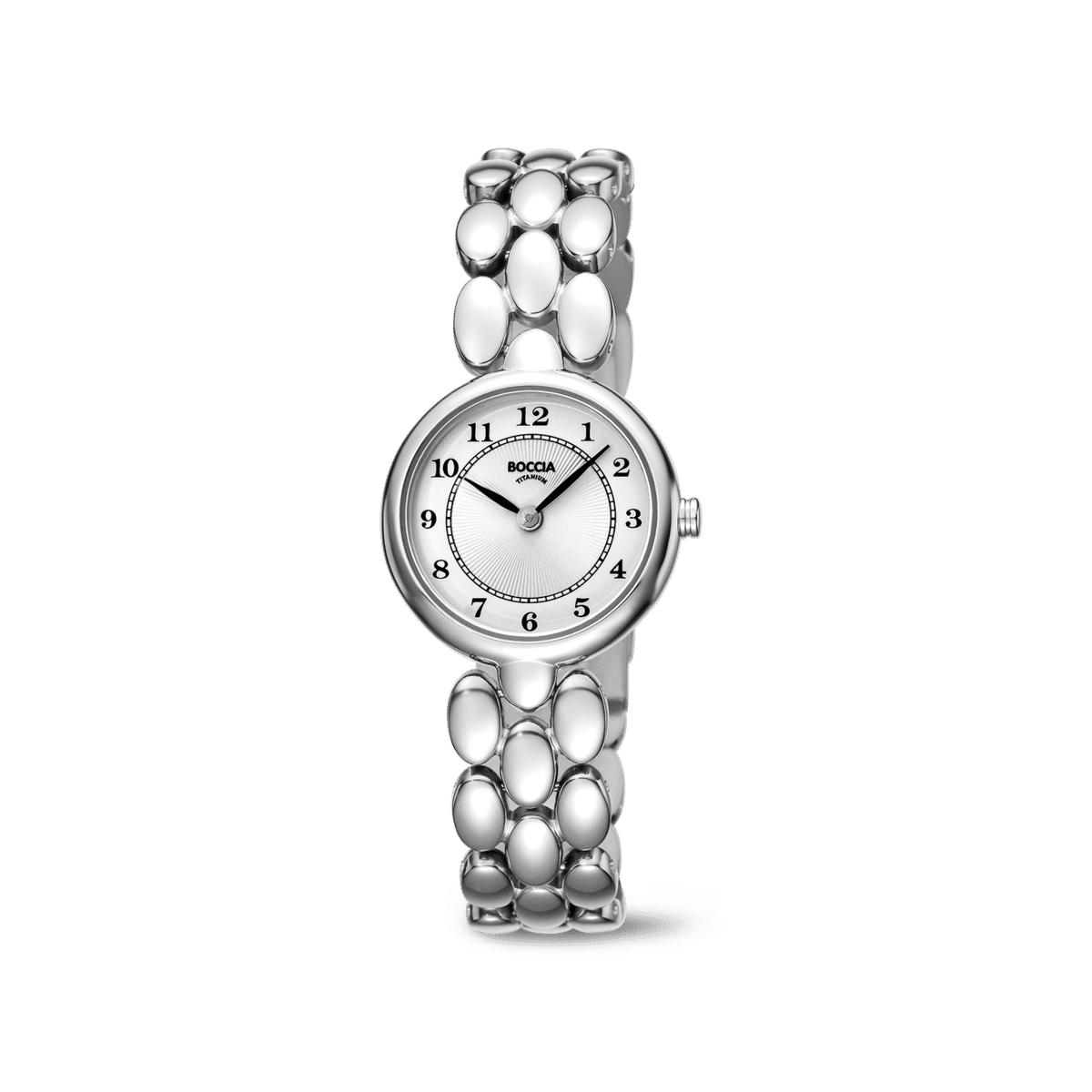 Boccia 3378-01 Damen Armbanduhr • Reintitan • 5 bar Wasserdicht