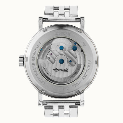 Ingersoll The Charles I05803B Herrenuhr Silber • Automatikwerk • Skelett-Zifferblatt, Bild 3
