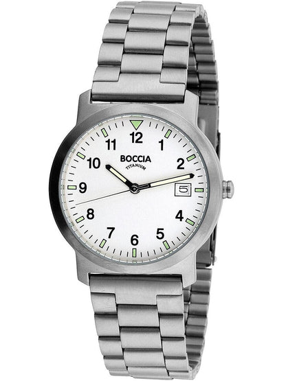 Boccia Titanium 3630-02 Herren Armbanduhr • Mineralglas • SuperLuminova